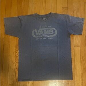 Vans Men's Gray Logo Tee